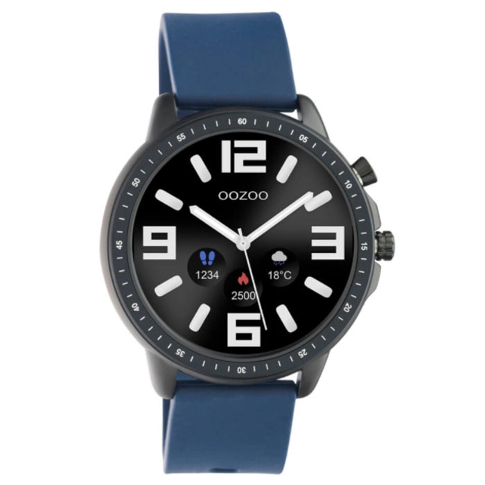 ΡΟΛΟΙ OOZOO Q00332 OOZOO Timepieces Smartwatch Blue Silicone Strap