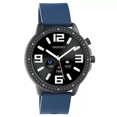 ΡΟΛΟΙ OOZOO Q00332 OOZOO Timepieces Smartwatch Blue Silicone Strap
