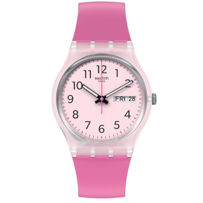 ΡΟΛΟΙ SWATCH GE724 SWATCH Gents Rinse Repeat Fuchsia Plastic Strap