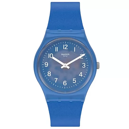ΡΟΛΟΙ SWATCH GL124 SWATCH Gents Blurry Blue Plastic Strap