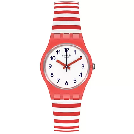 ΡΟΛΟΙ SWATCH LR135 SWATCH Gents Blue Boat Lady Two Tone Plastic Strap