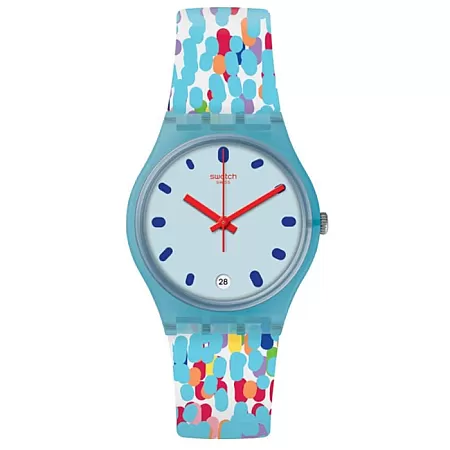 ΡΟΛΟΙ SWATCH  GS401 SWATCH Prikket Multicolor Silicone Strap
