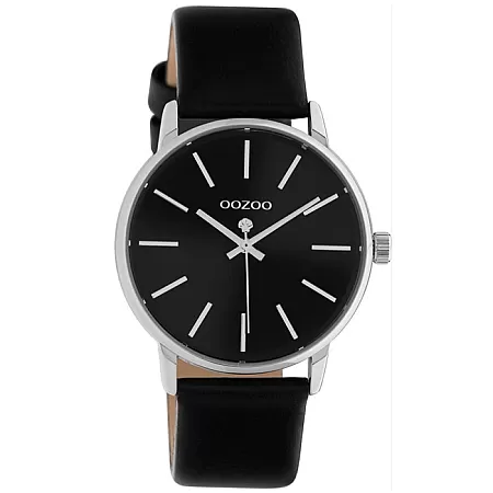 ΡΟΛΟΙ OOZOO C10724 OOZOO Timepieces Black Leather Strap