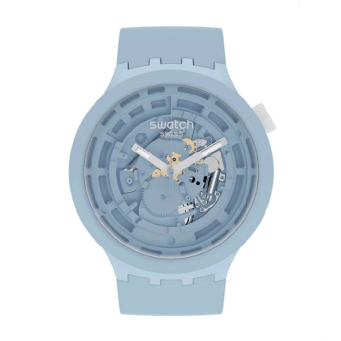 ΡΟΛΟΙ SWATCH SB03N100 SWATCH Big Bold C-Blue Bio-sourced Strap