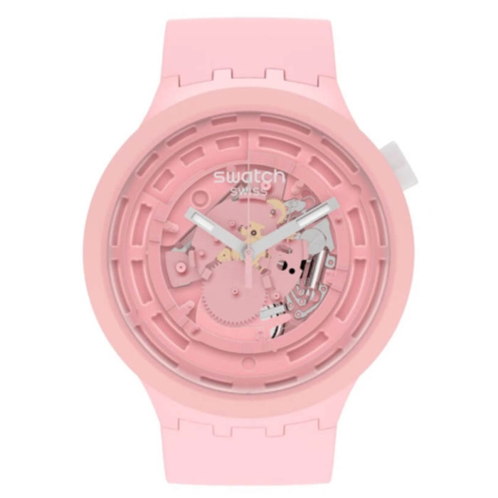 ΡΟΛΟΙ SWATCH SB03P100 SWATCH Big Bold C-Pink Bio-sourced Strap