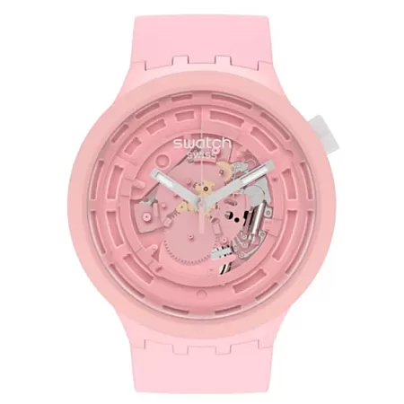 ΡΟΛΟΙ SWATCH SB03P100 SWATCH Big Bold C-Pink Bio-sourced Strap