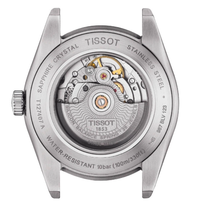 ΡΟΛΟΙ TISSOT T1274071109101 TISSOT Powermatic 80 Silicium Stainless Steel Bracelet