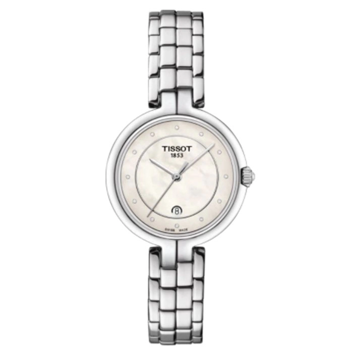 ΡΟΛΟΙ TISSOT T0942101111601 TISSOT T-Lady Flamingo Silver Stainless Steel Bracelet