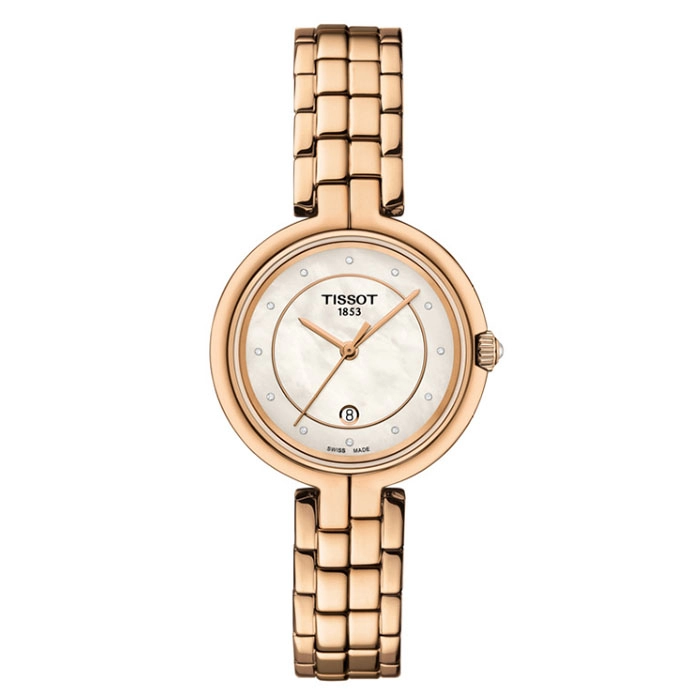 ΡΟΛΟΙ TISSOT T0942103311602 TISSOT T-Lady Flamingo Rose Gold Stainless Steel Bracel