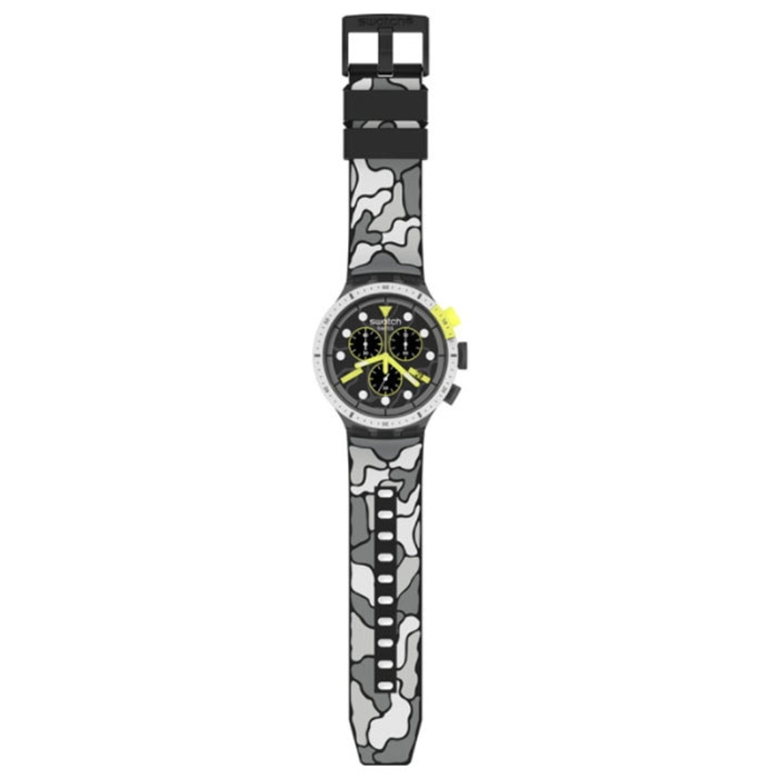 ΡΟΛΟΙ SWATCH SB02M400 SWATCH Big Bold Escapeartic Camo Silicone Strap