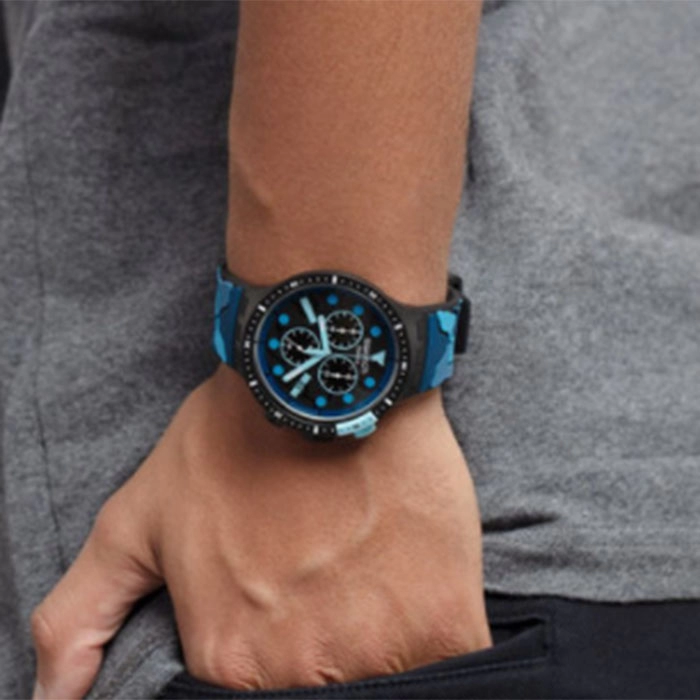 ΡΟΛΟΙ SWATCH SB02B408 SWATCH Big Bold Escapeocean Camo Silicone Strap