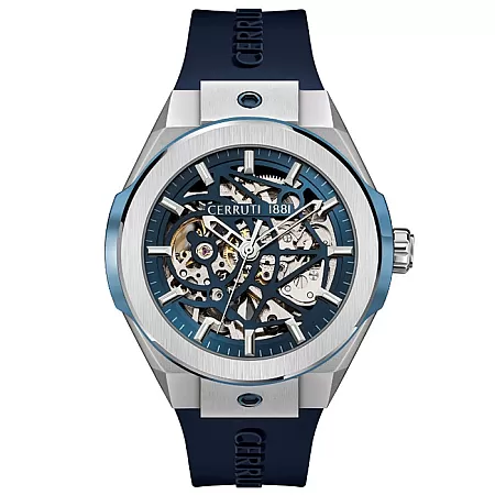 ΡΟΛΟΙ CERRUTI  CIWGR2008103 CERRUTI Ruscello Automatic Blue Silicone Strap