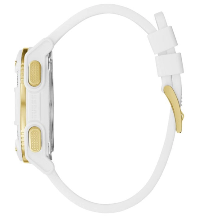 ΡΟΛΟΙ GUESS  GW0225G1 GUESS Zip Chronograph White Rubber Strap