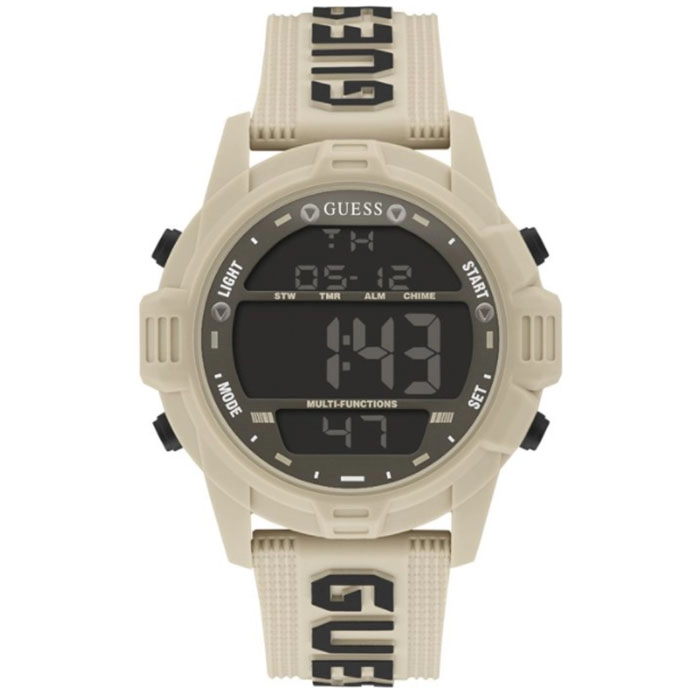 ΡΟΛΟΙ GUESS  GW0050G5 GUESS Charge Chronograph Beige Rubber Strap