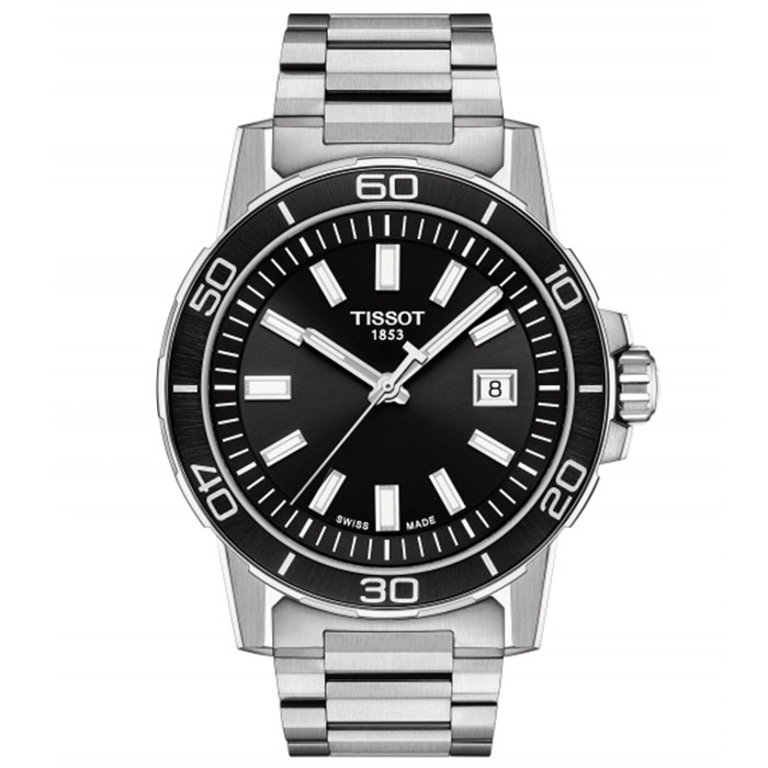 ΡΟΛΟΙ TISSOT  T1256101105100 TISSOT T-Sport Super Sport Silver Stainless Steel Bracelet