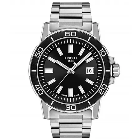 ΡΟΛΟΙ TISSOT  T1256101105100 TISSOT T-Sport Super Sport Silver Stainless Steel Bracelet