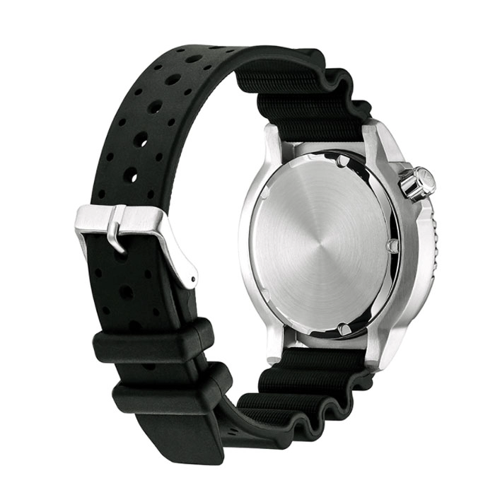 ΡΟΛΟΙ CITIZEN  BN0159-15X Citizen Eco-Drive Divers Black Rubber Strap