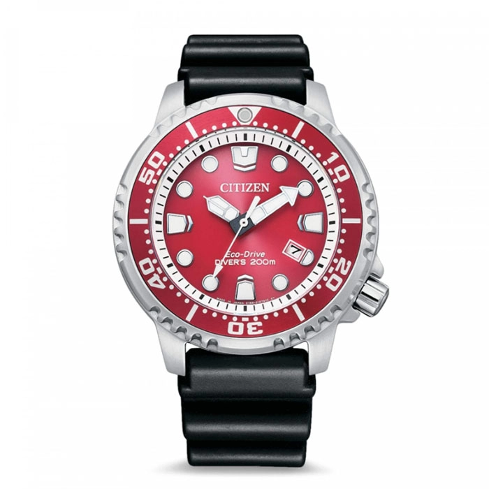 ΡΟΛΟΙ CITIZEN  BN0159-15X Citizen Eco-Drive Divers Black Rubber Strap