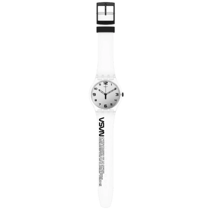 ΡΟΛΟΙ SWATCH SUOZ339 SWATCH Space Race Whita Silicone Strap