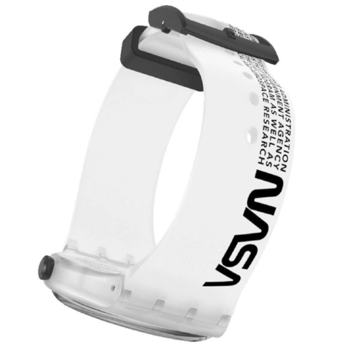 ΡΟΛΟΙ SWATCH SUOZ339 SWATCH Space Race Whita Silicone Strap
