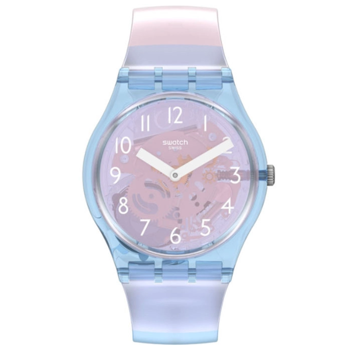 ΡΟΛΟΙ SWATCH GL126 SWATCH Gents Pinkzure Multicolor Plastic Strap