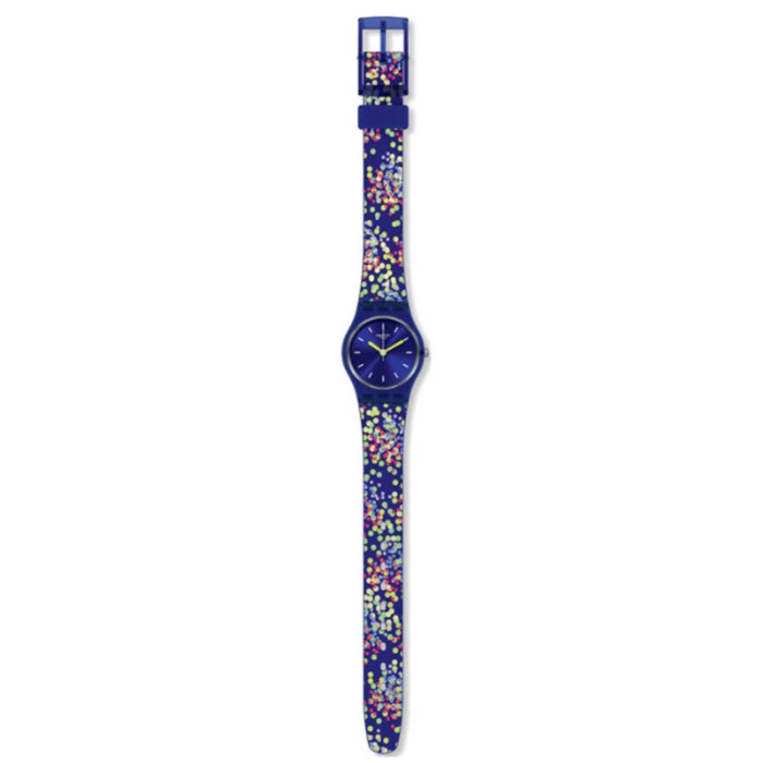 ΡΟΛΟΙ SWATCH LN158 SWATCH Lady Confettini Blu Multicolor Silicone Strap