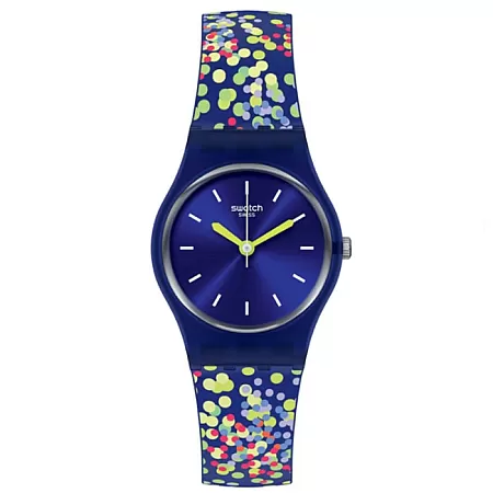 ΡΟΛΟΙ SWATCH LN158 SWATCH Lady Confettini Blu Multicolor Silicone Strap