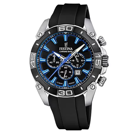 ΡΟΛΟΙ FESTINA   F20544/2 FESTINA Chronograph Black Rubber Strap