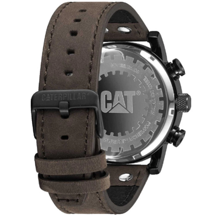 ΡΟΛΟΙ CATERPILLAR NP16335139 CATERPILLAR Utility Chronograph Brown Leather Strap