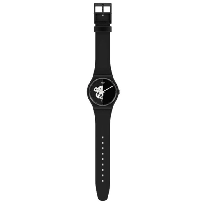 ΡΟΛΟΙ SWATCH SO32B107 SWATCH Spot Time Black Plastic Strap