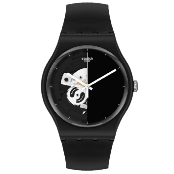 ΡΟΛΟΙ SWATCH SO32B107 SWATCH Spot Time Black Plastic Strap