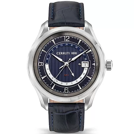 ΡΟΛΟΙ CERRUTI   CIWGB2111601 CERRUTI Faiete   Blue Leather Strap