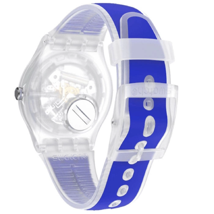 ΡΟΛΟΙ SWATCH SO29K400 SWATCH Gents Blue Trip Two Tone Silicone Strap