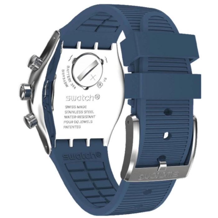 ΡΟΛΟΙ SWATCH YVS482 SWATCH New Irony Deatline Chronograph Blue Rubber Strap