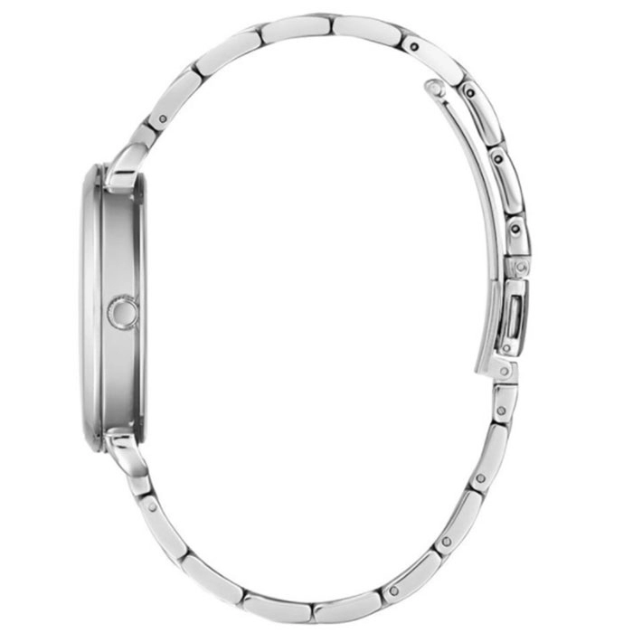 ΡΟΛΟΙ GUESS  GW0242L1 GUESS Sparkling Rose Crystals Silver Stainless Steel Bracelet