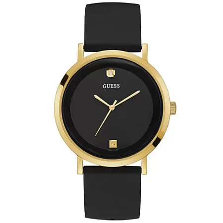 ΡΟΛΟΙ GUESS  W1264G1 GUESS Supernova Crystals Black Rubber Strap