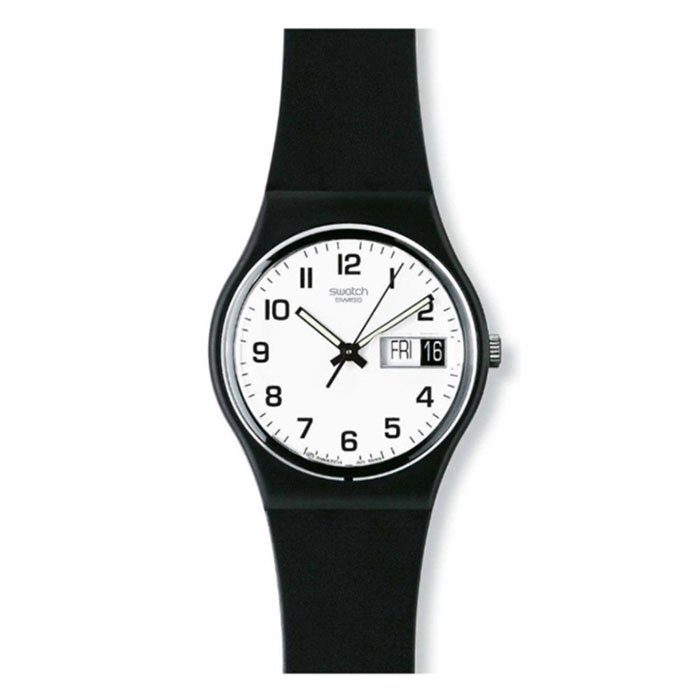 ΡΟΛΟΙ SWATCH  GB743  SWATCH Once Again Black Rubber Strap