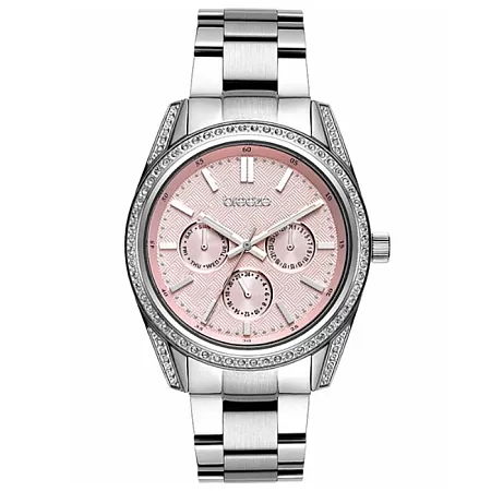 ΡΟΛΟΙ BREEZE 612201.4 BREEZE Floris Crystals Silver Stainless Steel Bracelet