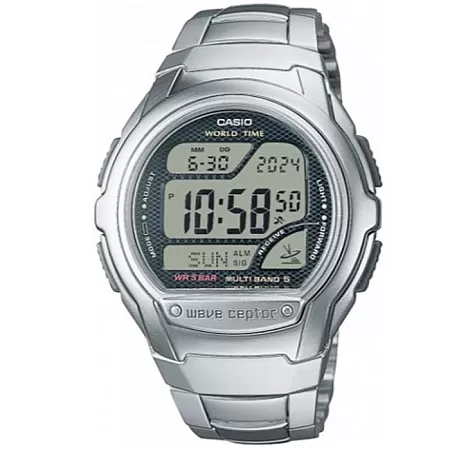 ΡΟΛΟΙ  CASIO  WV-58RD-1AEF CASIO Gents Chronograph Silver Stainless Steel Bracelet