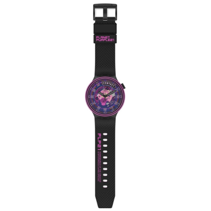 ΡΟΛΟΙ SWATCH SB01B126 SWATCH Big Bold Come in Peace Two Tone Silicone Strap Gift Set