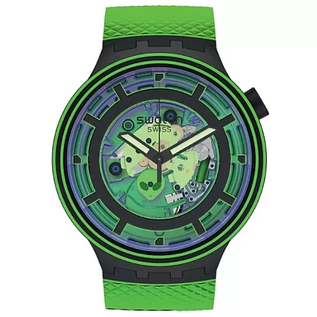 ΡΟΛΟΙ SWATCH SB01B125 SWATCH Big Bold Touchdown Two Tone Silicone Strap Gift Set