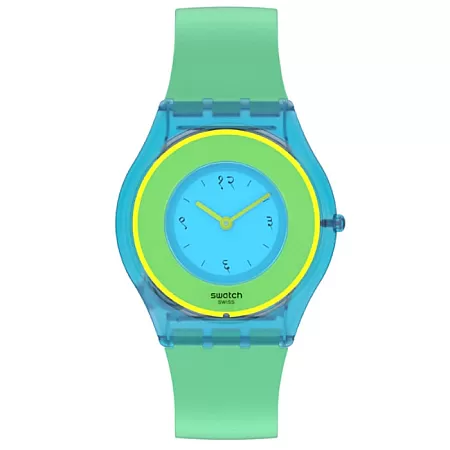 ΡΟΛΟΙ SWATCH SS08Z100 SWATCH X Supriya Lele Hara Green Silicone Strap