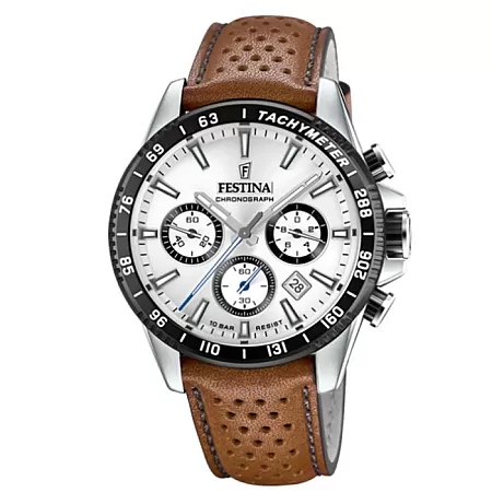 ΡΟΛΟΙ FESTINA   F20561/1 FESTINA Chronograph Brown Leather Strap