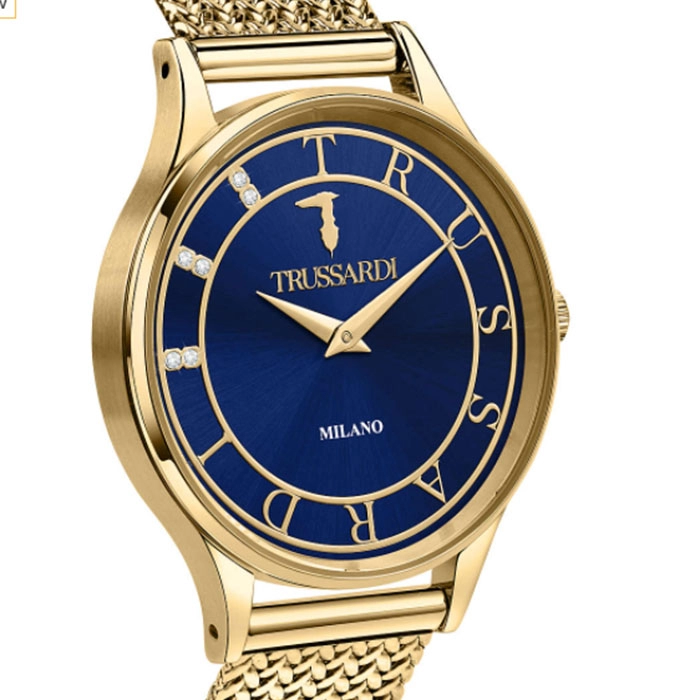 ΡΟΛΟΙ TRUSSARDI R2453152501 TRUSSARDI T-Star Crystals Gold Stainless Steel Bracelet