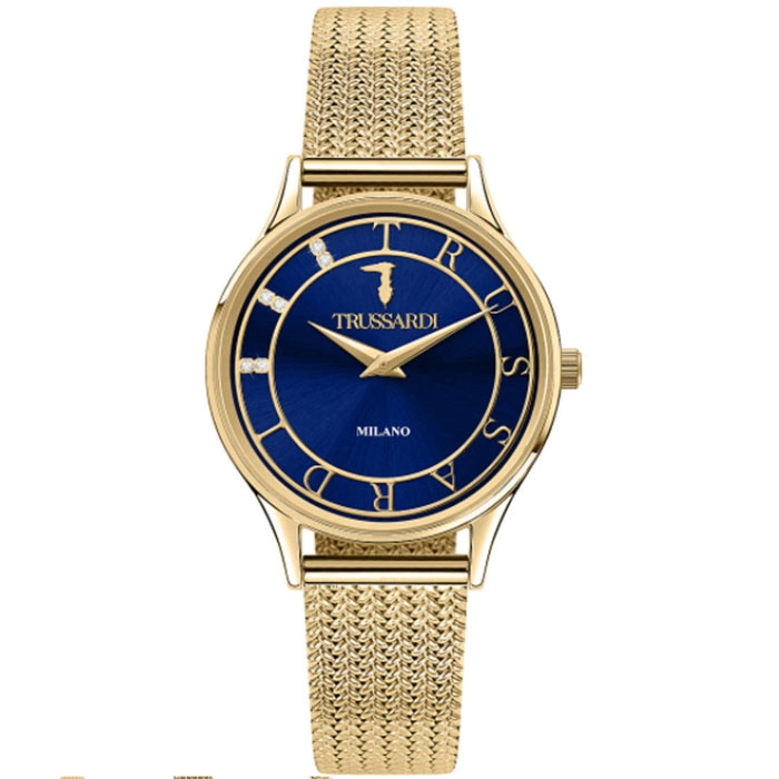 ΡΟΛΟΙ TRUSSARDI R2453152501 TRUSSARDI T-Star Crystals Gold Stainless Steel Bracelet
