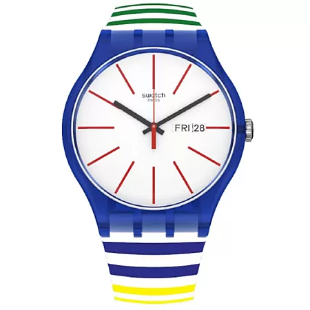 ΡΟΛΟΙ SWATCH SUON715 SWATCH Home Strip Home Multicolor Silicone Strap