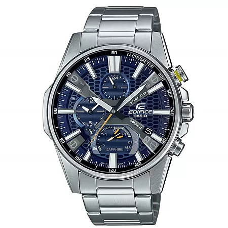 ΡΟΛΟΙ  CASIO EQB-1200D-2AER CASIO Edifice Solar Bluetooth Chronograph Silver Stainless Steel Bracelet