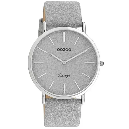 ΡΟΛΟΙ OOZOO C20160 OOZOO Vintage Grey Leather Strap