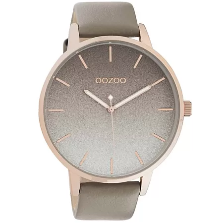 ΡΟΛΟΙ OOZOO C10832 OOZOO Timepieces Grey Leather Strap