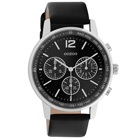 ΡΟΛΟΙ OOZOO  C10813 OOZOO Timepieces Black Leather Strap
